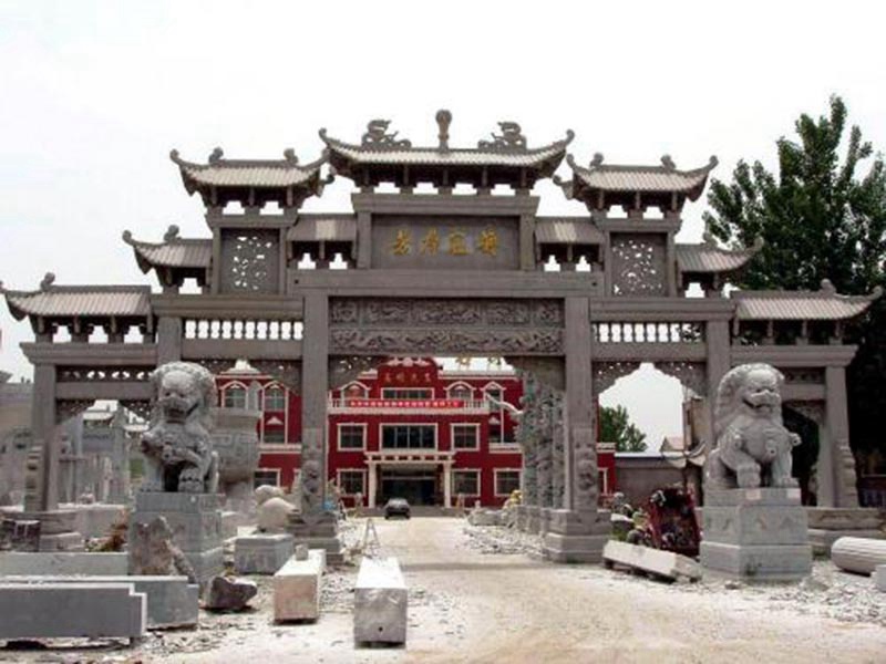 農(nóng)村入門石材牌坊